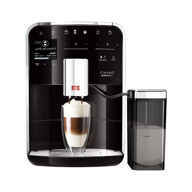 Espressor automat Melitta Caffeo Barista TS, Sistem Cappuccino, Autocuratare, 15 Bar, 1.8 l, Carafa lapte, Argintiu